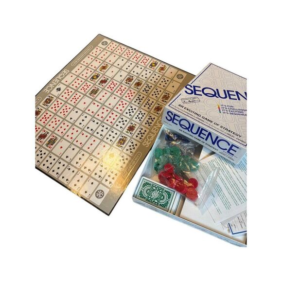 Sequence Board Game Strategy Fun & Challenging With Instructions In English & Sp - Picture 2 of 8